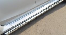70 999 р. Защита порогов из круглой трубы диаметром 63 мм Russtal Nissan Terrano D10 рестайлинг (2016-2022) (Защита порогов с со скосами на торцах (вариант 1))  с доставкой в г. Кемерово. Увеличить фотографию 7