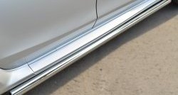 70 999 р. Защита порогов из круглой трубы диаметром 63 мм Russtal Nissan Terrano D10 рестайлинг (2016-2022) (Защита порогов с со скосами на торцах (вариант 1))  с доставкой в г. Кемерово. Увеличить фотографию 10