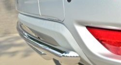 15 899 р. Защита заднего бампера (2 трубы Ø42 мм, нержавейка) SLITKOFF  Nissan Terrano  D10 (2013-2022) дорестайлинг, рестайлинг  с доставкой в г. Кемерово. Увеличить фотографию 3