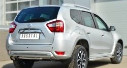 15 899 р. Защита заднего бампера (2 трубы Ø42 мм, нержавейка) SLITKOFF  Nissan Terrano  D10 (2013-2022) дорестайлинг, рестайлинг  с доставкой в г. Кемерово. Увеличить фотографию 4