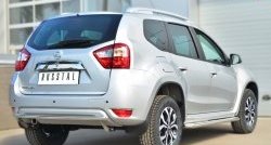 12 999 р. Одинарная защита заднего бампера из трубы диаметром 42 мм SLITKOFF Nissan Terrano D10 дорестайлинг (2013-2016)  с доставкой в г. Кемерово. Увеличить фотографию 4