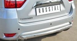14 399 р. Одинарная защита заднего бампера из трубы диаметром 63 мм SLITKOFF  Nissan Terrano  D10 (2013-2022) дорестайлинг, рестайлинг  с доставкой в г. Кемерово. Увеличить фотографию 2
