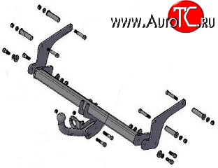 4 499 р. Фаркоп (4WD) Russtal Nissan Terrano D10 дорестайлинг (2013-2016)  с доставкой в г. Кемерово