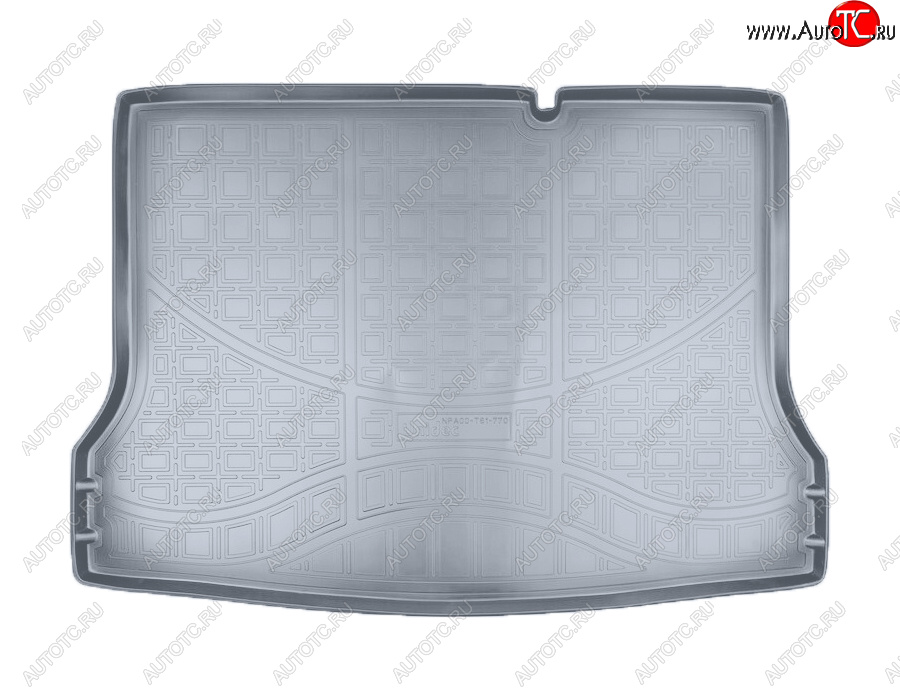 2 299 р. Коврик багажника Norplast Unidec  Nissan Tiida  2 хэтчбек (2015-2016) C13 дорестайлинг (Цвет: серый)  с доставкой в г. Кемерово