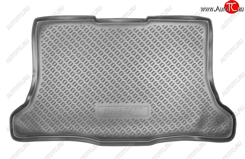 1 599 р. Коврик в багажник Norplast Unidec Nissan Tiida 1 хэтчбэк C11 дорестайлинг, Япония (2004-2007) (Цвет: серый)  с доставкой в г. Кемерово