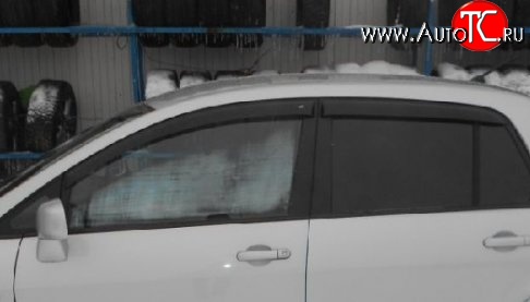 999 р. Комплект дефлекторов окон (ветровиков) 4 шт. (седан) Russtal Nissan Tiida 1 хэтчбэк C11 дорестайлинг, Япония (2004-2007)  с доставкой в г. Кемерово