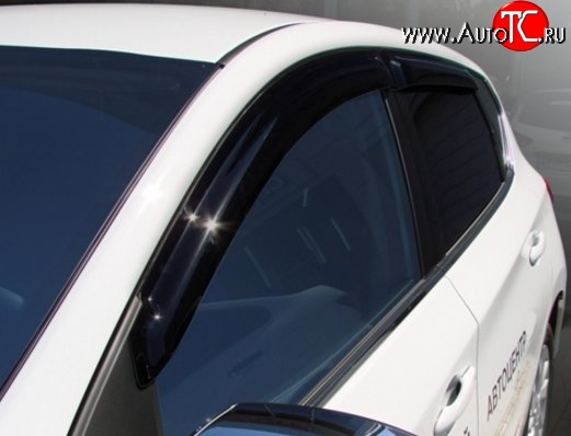 1 549 р. Комплект дефлекторов окон (хетчбек) SkyLine Nissan Tiida 1 хэтчбэк C11 дорестайлинг, Япония (2004-2007)  с доставкой в г. Кемерово