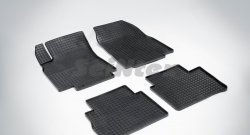 Износостойкие коврики в салон с рисунком Сетка (рестайлинг) SeiNtex Premium 4 шт. (резина) Nissan Tiida  1 хэтчбэк (2004-2007) C11 дорестайлинг, Япония