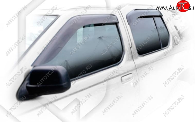 2 299 р. Дефлектора окон (WD22) CA-Plastic  Nissan X-terra  1 WD22 (1999-2004) дорестайлинг, рестайлинг (Classic полупрозрачный)  с доставкой в г. Кемерово
