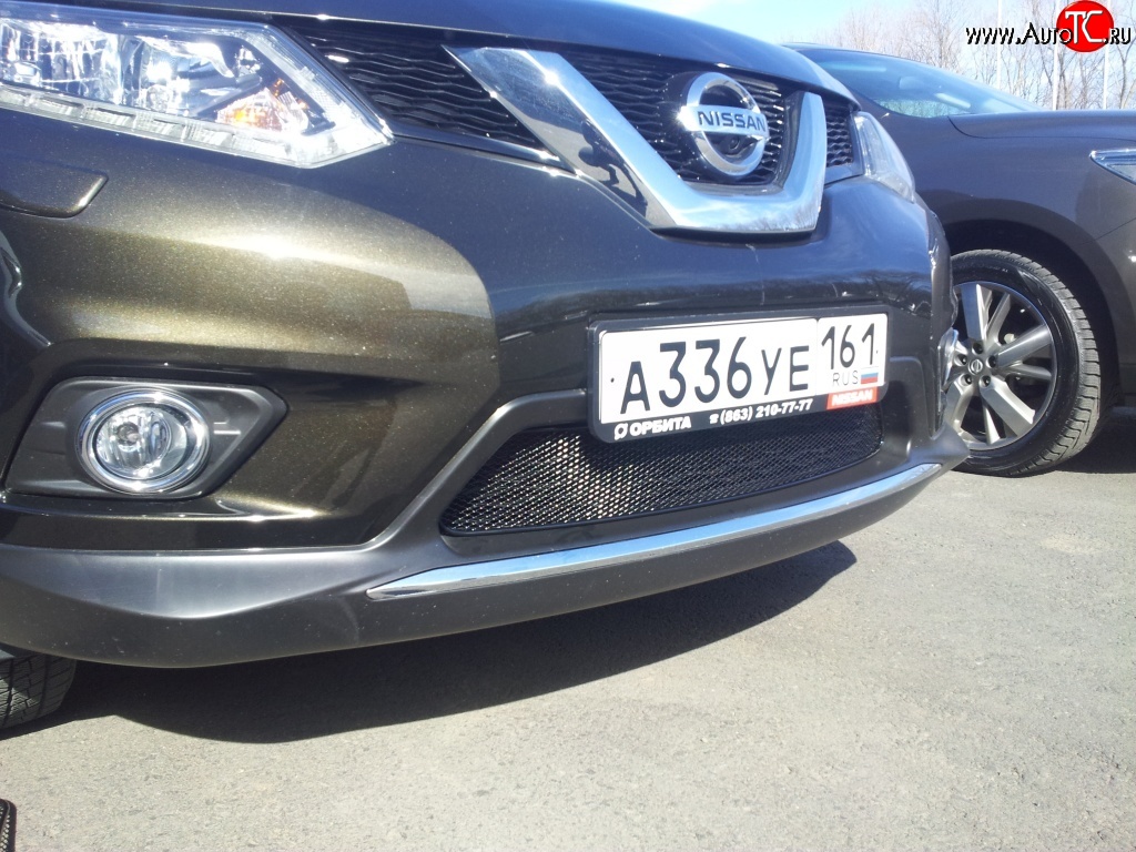 1 799 р. Сетка на бампер Novline Nissan X-trail 3 T32 дорестайлинг (2013-2018)  с доставкой в г. Кемерово