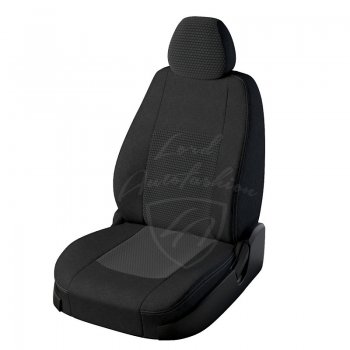 Чехлы для сидений Lord Autofashion Турин (жаккард) Nissan X-trail 3 T32 дорестайлинг (2013-2018) (Черный, вставка Мокка)