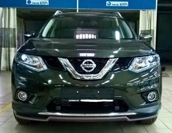 6 249 р. Накладка на передний бампер АвтоКрат  Nissan X-trail  3 T32 (2017-2022) рестайлинг (Неокрашенная)  с доставкой в г. Кемерово. Увеличить фотографию 2