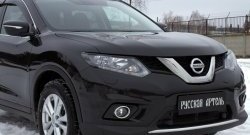859 р. Реснички на фары RA Nissan X-trail 3 T32 дорестайлинг (2013-2018) (Неокрашенные)  с доставкой в г. Кемерово. Увеличить фотографию 4
