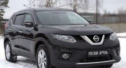 859 р. Реснички на фары RA Nissan X-trail 3 T32 дорестайлинг (2013-2018) (Неокрашенные)  с доставкой в г. Кемерово. Увеличить фотографию 5