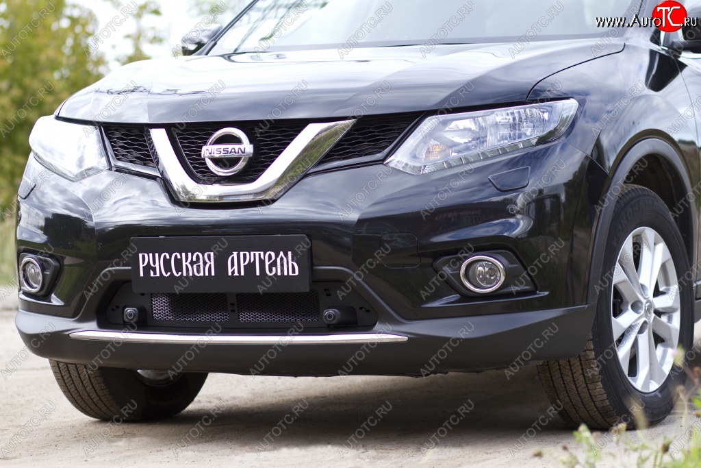 1 799 р. Защитная сетка решетки переднего бампера РА  Nissan X-trail  3 T32 (2017-2022) рестайлинг  с доставкой в г. Кемерово