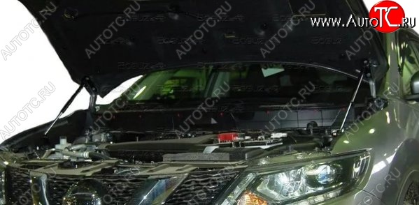 2 199 р. Газовые упоры капота Berkut Nissan X-trail 3 T32 рестайлинг (2017-2022)  с доставкой в г. Кемерово