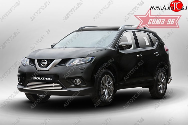 6 344 р. Декоративный элемент воздухозаборника Souz-96 (d16) Nissan X-trail 3 T32 рестайлинг (2017-2022)  с доставкой в г. Кемерово