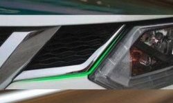2 999 р. Накладки на передние воздуховоды СТ Nissan X-trail 3 T32 рестайлинг (2017-2022)  с доставкой в г. Кемерово. Увеличить фотографию 5