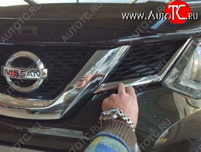 2 999 р. Накладки на передние воздуховоды СТ Nissan X-trail 3 T32 рестайлинг (2017-2022)  с доставкой в г. Кемерово