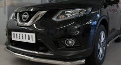 14 499 р. Одинарная защита переднего бампера диаметром 63 мм SLITKOFF  Nissan X-trail  3 T32 (2013-2018) дорестайлинг  с доставкой в г. Кемерово. Увеличить фотографию 2