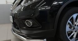14 499 р. Одинарная защита переднего бампера диаметром 63 мм SLITKOFF  Nissan X-trail  3 T32 (2013-2018) дорестайлинг  с доставкой в г. Кемерово. Увеличить фотографию 3