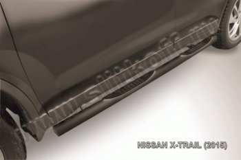 Защита порогов Slitkoff Nissan X-trail  3 T32 (2017-2022) рестайлинг