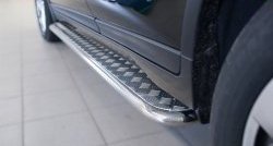 24 649 р. Широкая защита порогов SLITKOFF  Nissan X-trail  3 T32 (2017-2022) рестайлинг  с доставкой в г. Кемерово. Увеличить фотографию 3
