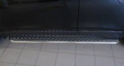 Широкая защита порогов SLITKOFF Nissan X-trail  3 T32 (2017-2022) рестайлинг