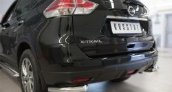 13 999 р. Защита заднего бампера (Ø63 мм уголки, нержавейка) SLITKOFF  Nissan X-trail  3 T32 (2017-2022) рестайлинг  с доставкой в г. Кемерово. Увеличить фотографию 2