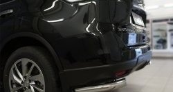 13 999 р. Защита заднего бампера (Ø63 мм уголки, нержавейка) SLITKOFF  Nissan X-trail  3 T32 (2017-2022) рестайлинг  с доставкой в г. Кемерово. Увеличить фотографию 3