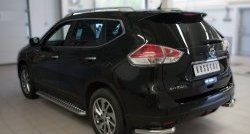 13 999 р. Защита заднего бампера (Ø63 мм уголки, нержавейка) SLITKOFF  Nissan X-trail  3 T32 (2017-2022) рестайлинг  с доставкой в г. Кемерово. Увеличить фотографию 4