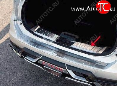5 349 р. Металлический порожек в багажник автомобиля СТ Nissan X-trail 3 T32 рестайлинг (2017-2022)  с доставкой в г. Кемерово