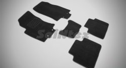 Износостойкие коврики в салон SeiNtex Premium LUX 4 шт. (ворсовые) Nissan X-trail  3 T32 (2017-2022) рестайлинг