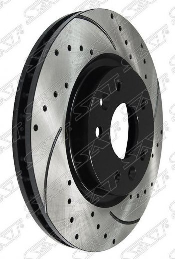 Комплект тормозных дисков SAT (перфорированые, передние, d 296) Nissan X-trail  3 T32 (2017-2022) рестайлинг