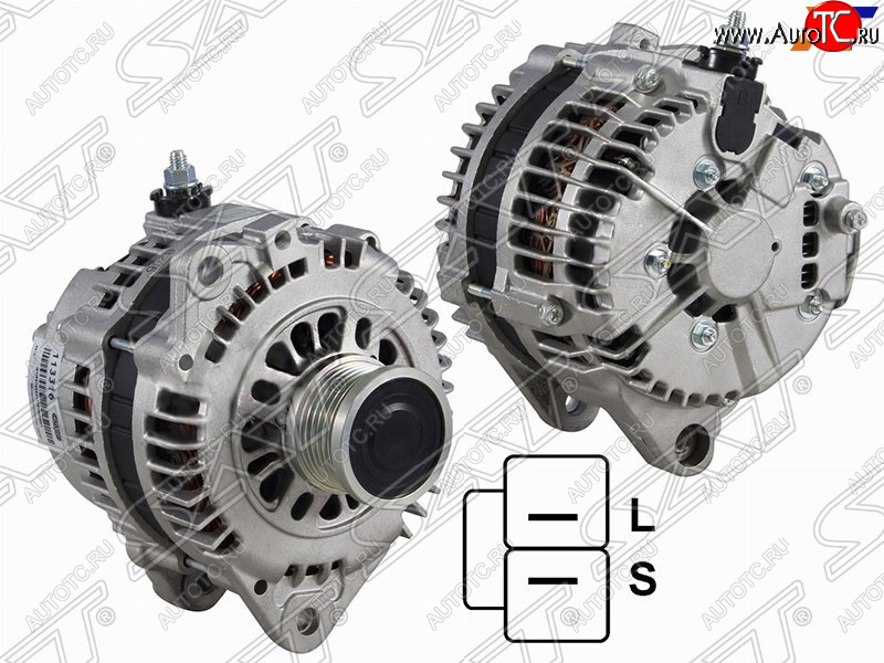 12 299 р. Генератор SAT (12V, 110A, 2,0 QR20DE / 2,5 QR25DE)  Nissan X-trail  1 T30 (2000-2003) дорестайлинг  с доставкой в г. Кемерово