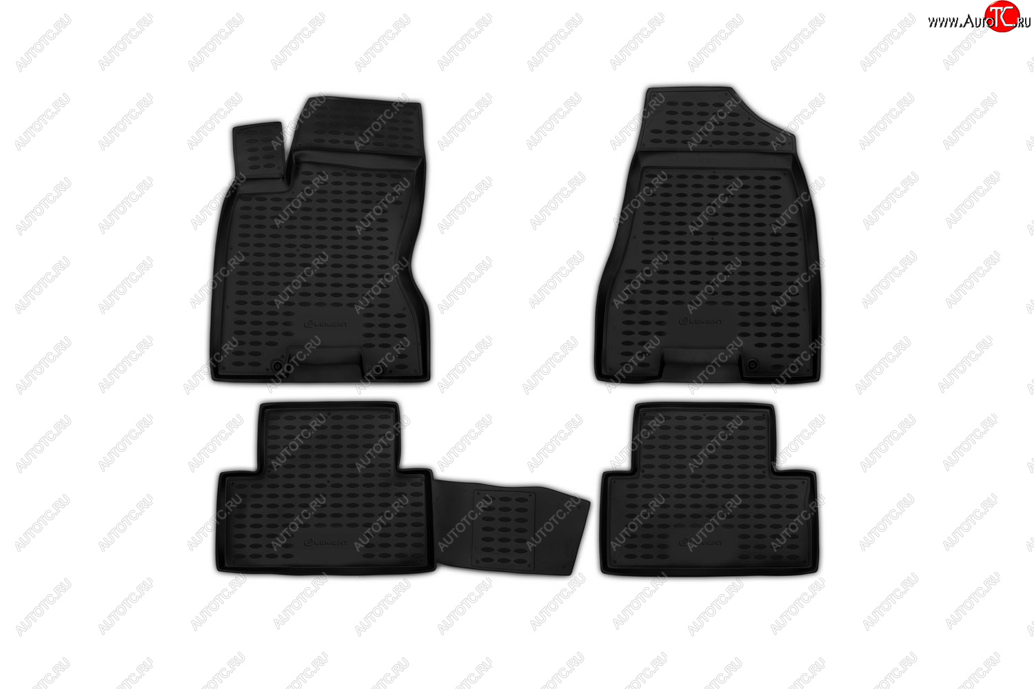 7 599 р. Комплект ковриков салона Element (полиуретан)  Nissan X-trail  2 T31 (2007-2015) дорестайлинг, рестайлинг (Серые)  с доставкой в г. Кемерово