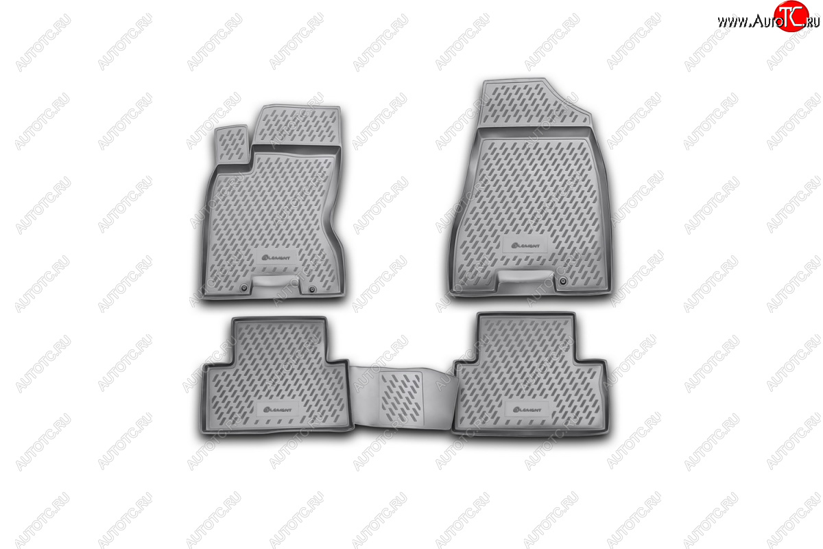 7 599 р. Комплект ковриков салона Element (полиуретан)  Nissan X-trail  2 T31 (2007-2015) дорестайлинг, рестайлинг  с доставкой в г. Кемерово