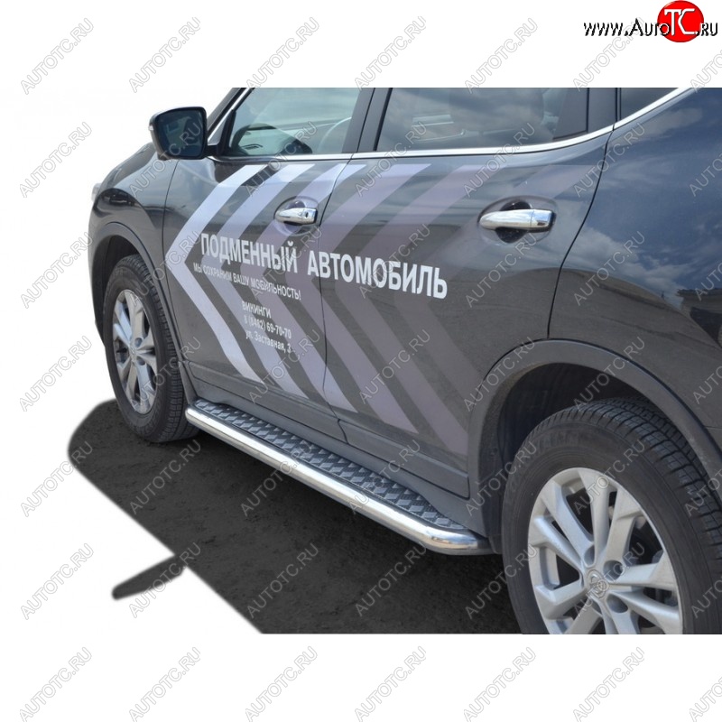 21 799 р. Порожки для ног Бумер (алюминий)  Nissan X-trail ( 2 T31,  3 T32) (2010-2022) рестайлинг  с доставкой в г. Кемерово