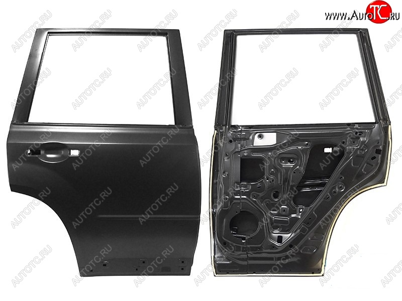 5 399 р. Правая дверь задняя SAT Nissan X-trail 2 T31 дорестайлинг (2007-2011) (Неокрашенная)  с доставкой в г. Кемерово