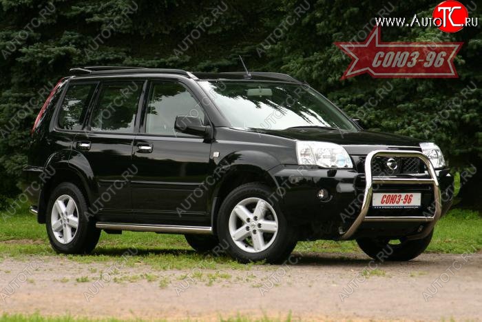 11 429 р. Защита порогов (рестайлинг) Souz-96 (d60)  Nissan X-trail  1 T30 (2000-2003) дорестайлинг  с доставкой в г. Кемерово