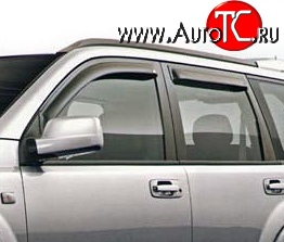 2 699 р. Дефлекторы окон (ветровики) Novline 4 шт Nissan X-trail 2 T31 дорестайлинг (2007-2011)  с доставкой в г. Кемерово