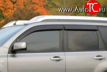 999 р. Комплект дефлекторов окон (ветровиков) 4 шт. Russtal Nissan X-trail 2 T31 дорестайлинг (2007-2011)  с доставкой в г. Кемерово