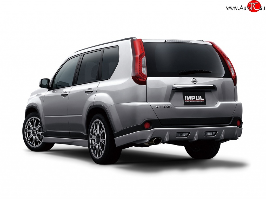 29 549 р. Накладка на задний бампер Impul Nissan X-trail 2 T31 дорестайлинг (2007-2011) (Неокрашенная)  с доставкой в г. Кемерово