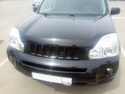 7 299 р. Решетка радиатора GENEFIELD Nissan X-trail 2 T31 дорестайлинг (2007-2011) (Неокрашенная)  с доставкой в г. Кемерово. Увеличить фотографию 2