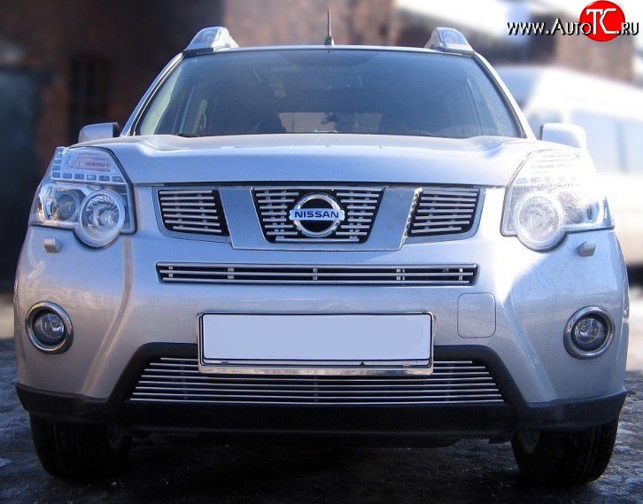 6 299 р. Декоративная вставка решетки радиатора Berkut Nissan X-trail 2 T31 рестайлинг (2010-2015)  с доставкой в г. Кемерово