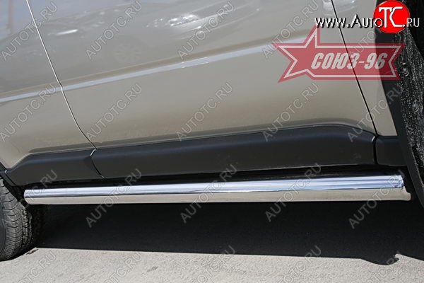 15 569 р. Защита порогов Souz-96 (d76)  Nissan X-trail  2 T31 (2007-2011) дорестайлинг  с доставкой в г. Кемерово