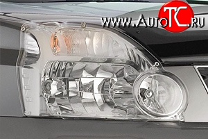 1 484 р. Прозрачная защита передних фар Novline Nissan X-trail 2 T31 дорестайлинг (2007-2011)  с доставкой в г. Кемерово