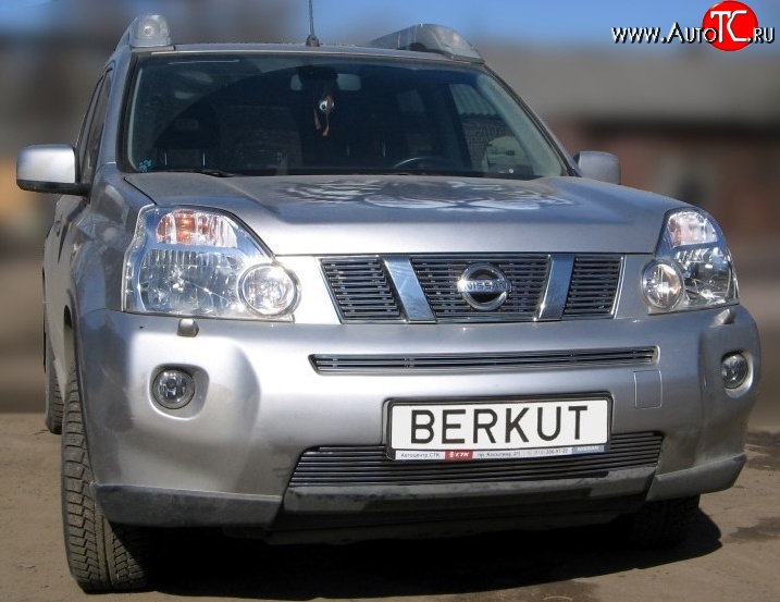 6 299 р. Декоративная вставка решетки радиатора T31 Berkut Nissan X-trail 2 T31 рестайлинг (2010-2015)  с доставкой в г. Кемерово