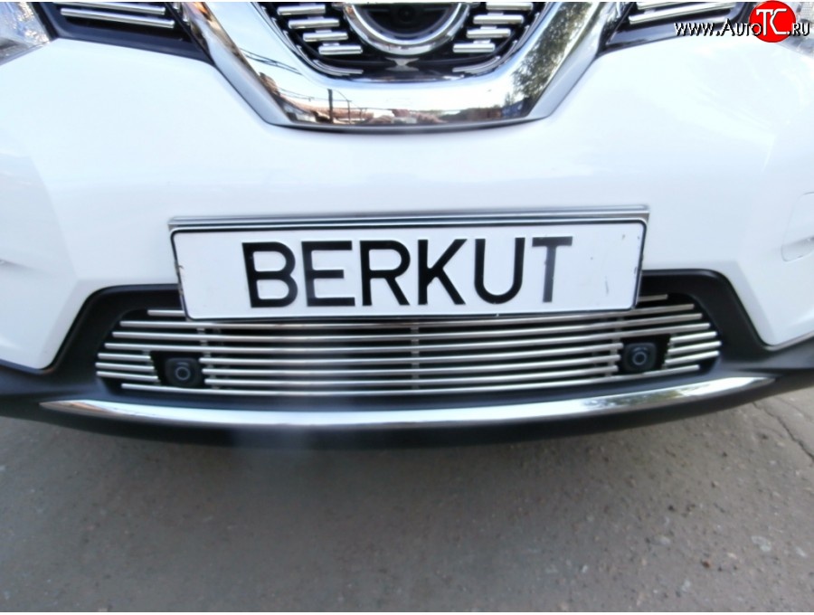 6 999 р. Декоративная вставка воздухозаборника Berkut Nissan X-trail 2 T31 рестайлинг (2010-2015)  с доставкой в г. Кемерово