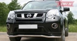 13 094 р. Защита переднего бампера одинарная Souz-96 (d60).  Nissan X-trail  2 T31 (2010-2015) рестайлинг  с доставкой в г. Кемерово. Увеличить фотографию 4